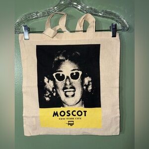 MOSCOT Beige and Yellow Graphic Tote Bag